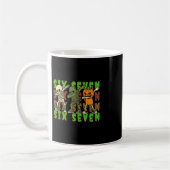 Mug 67 Halloween Mème Six Sept Squelette Dabant Zombie (Gauche)