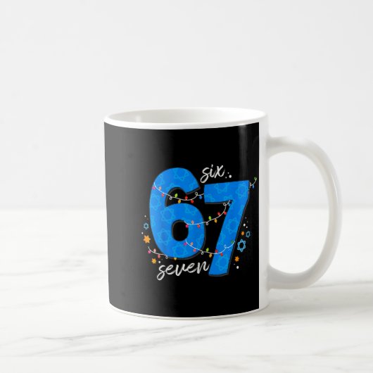 Mug 67 Hanukkah Jewish Holiday Menorah Six Seven Meme (Droite)