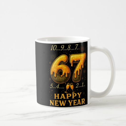 Mug 67 Happy New Year Six Seven Funny Countdown 2026 B (Droite)