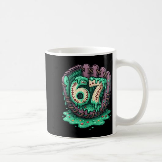 Mug 67 Ice Cream Drip Funny Six Seven Baseball  (Droite)