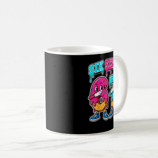 Mug 67 Ice Cream Drip Gen Alpha Slang Six Seven Meme 6 (Devant droit)