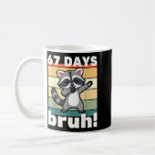 Mug 67 Jours D'école Bruh Drôle De Mème Garçons Enfant (Gauche)