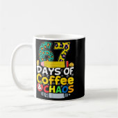 Mug 67 Jours D'école Café Chao Six Sept 6 7 Mème T (Gauche)