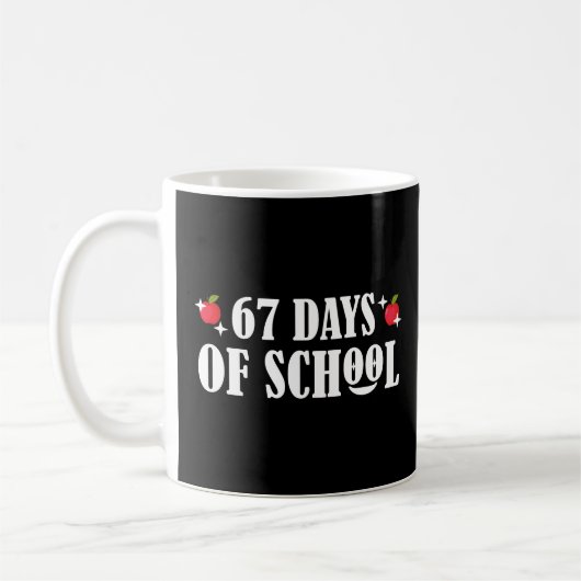 Mug 67 Jours d'école drôle Six Sept Meme (Gauche)