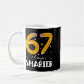 Mug 67 jours plus intelligents Gen Alpha argot 67 Meme (Gauche)