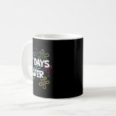 Mug 67 jours plus tard 67e jour d'école 67 mème enseig (Devant gauche)