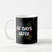 Mug 67 jours plus tard 67e jour d'école 67 mème enseig (Gauche)