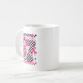 Mug 67 Leopard Checkered Six Seven Meme 6-7 Teachers  (Devant gauche)