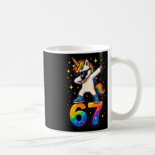 Mug 67 Licorne Dabbing Six Sept Mème Drôle _1 (Droite)