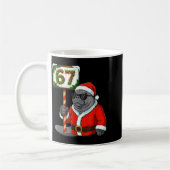 Mug 67 Manatee Christmas Six Seven Meme Brainrot Manat (Gauche)