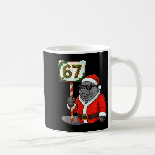 Mug 67 Manatee Christmas Six Seven Meme Brainrot Manat (Droite)