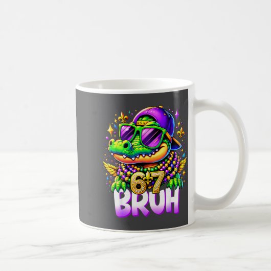 Mug 67 Mardi Gras Alligator Mardigator Six Seven Bruh  (Droite)