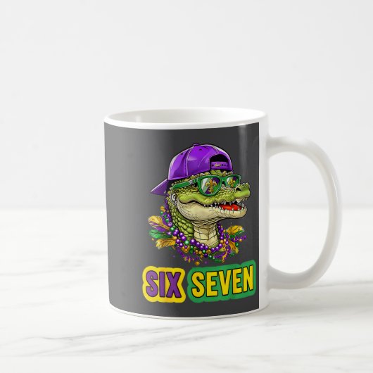 Mug 67 Mardigator Alligator Mardi Gras Six Seven Funny (Droite)