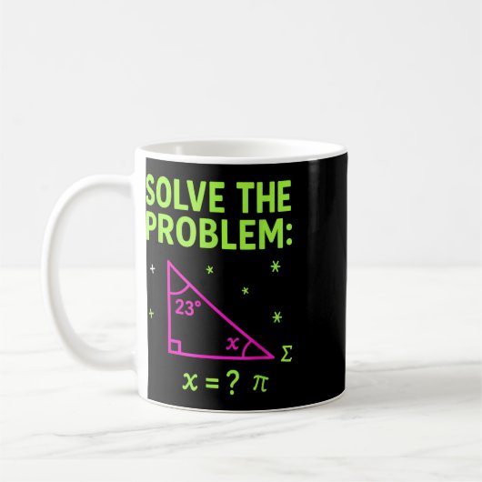 Mug 67 Math Meme Solve The Problem Funny Teachers Stud (Gauche)