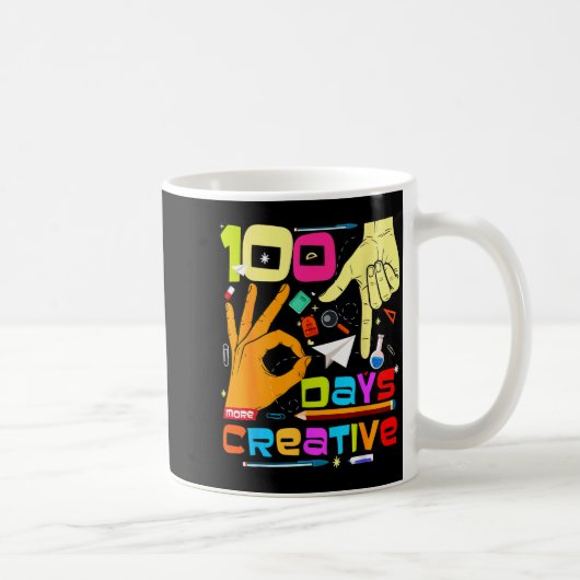 Mug 67 Meme 100 Jours D'école Enfants Créatifs Enseign (Droite)