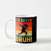 Mug 67 Meme 6 7 Nombres Dabbing Six Sept Bruh Drôle B (Gauche)