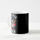 Mug 67 Meme Astronaute Dabant Dans L'espace Drôle Six (Devant gauche)