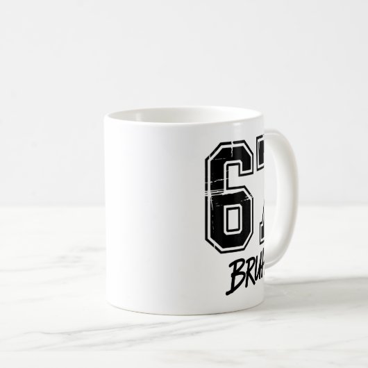 Mug 67 Meme Bruh Six Seven (Devant droit)