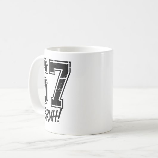 Mug 67 Meme Bruh Six Seven  (Devant gauche)