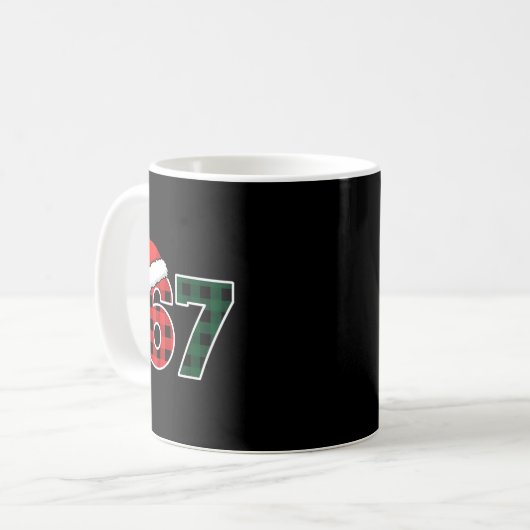 Mug 67 Meme Christmas Six Seven (Devant gauche)