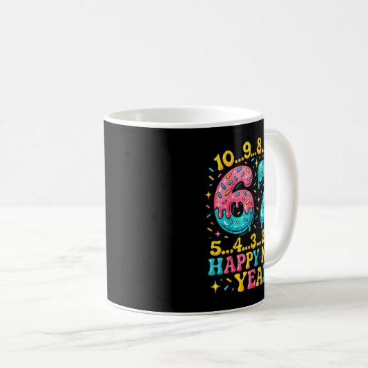Mug 67 Meme Countdown Happy New Year Funny Drip Number (Devant droit)