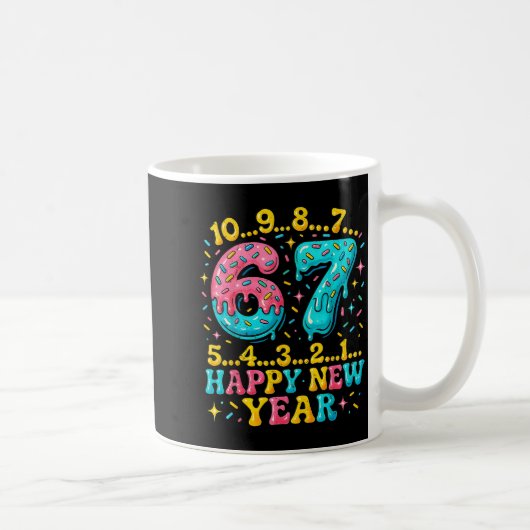 Mug 67 Meme Countdown Happy New Year Funny Drip Number (Droite)