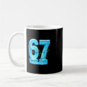 Mug 67 Meme de Noël Glace Pajama de vacances 6 7 (Gauche)