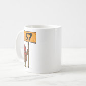 Mug 67 Meme Dinde Drôle Thanksgiving 6 7 Garçons Adole (Devant gauche)