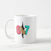 Mug 67 Meme Drôle Six Sept Génération Alpha Argot Noël (Gauche)
