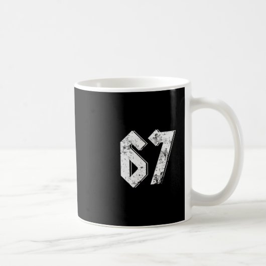 Mug 67 Meme Drôle Six Sept Meme 6 7 (Droite)