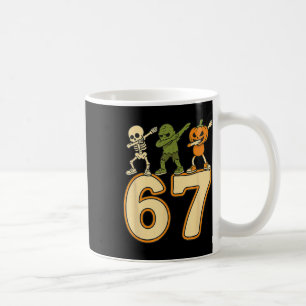 Mug 67 Meme Drôles de nombres Halloween Six Sept Homme