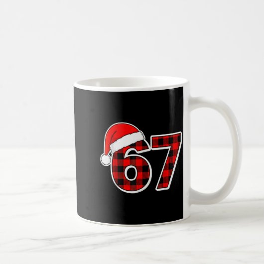 Mug 67 Meme Funny Christmas Red Plaid Xmas Pajamas Sla (Droite)