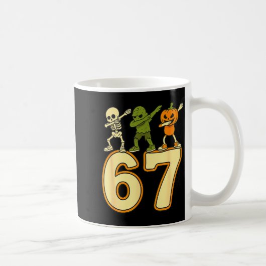 Mug 67 Meme Funny Halloween Numbers Six Seven Men Wome (Droite)