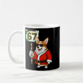 Mug 67 Meme Funny Six Seven Christmas Corgi Dog Lover (Gauche)