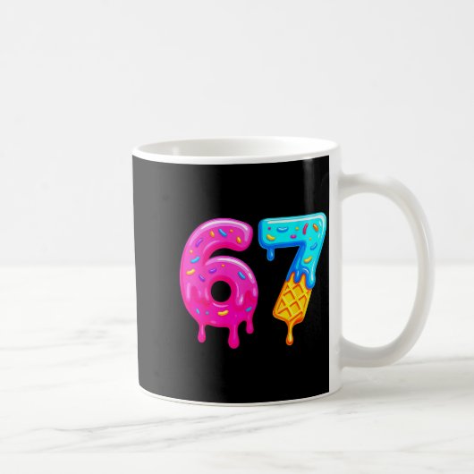 Mug 67 Mème Glace Goutte Drôle Six Sept Gen Alpha S (Droite)