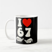 Mug 67 Meme I Love Six Seven  (Gauche)