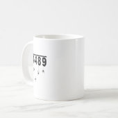 Mug 67 Mème Prof de maths 6 7 Halloween Araignées Carr (Devant gauche)