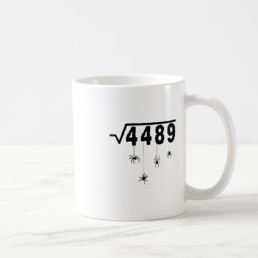 Mug 67 Mème Prof de maths 6 7 Halloween Araignées Carr (Droite)