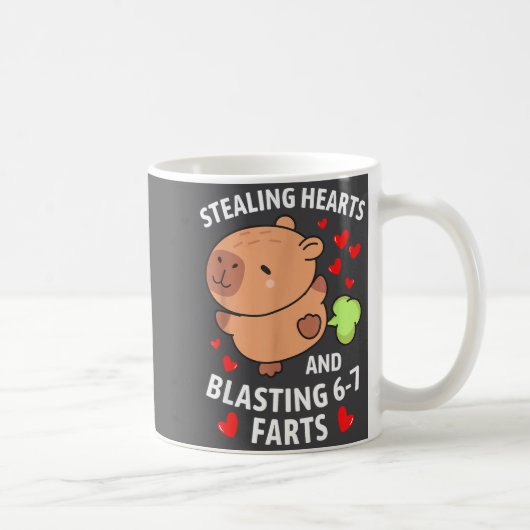 Mug 67 Mème qui vole des cœurs Capybara de la Saint-Va (Droite)