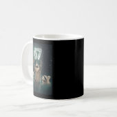 Mug 67 Meme Raccoon Howling At The Moon 6 7 Funny Weir (Devant gauche)