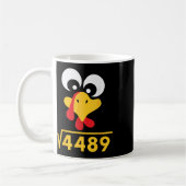 Mug 67 Meme Racine carrée 4489 Dinde Thanksgiving Math (Gauche)