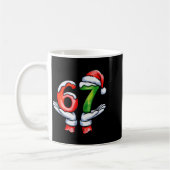 Mug 67 Meme Santa Claus Hand Funny Six Seven Christmas (Gauche)