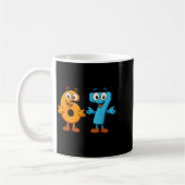 Mug 67 Mème Six Sept Enfants Blocs Numéro Prof de Math (Gauche)