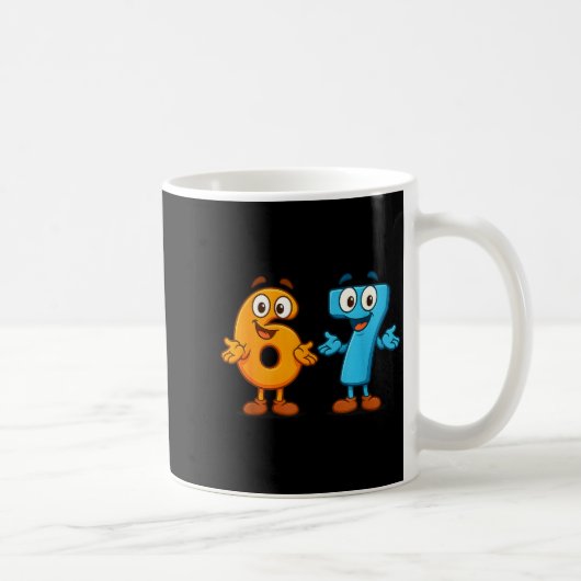 Mug 67 Mème Six Sept Enfants Blocs Numéro Prof de Math (Droite)