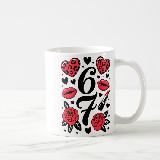 Mug 67 Meme Six Seven 67 Meme Six Seven 6 7 Valentine  (Droite)