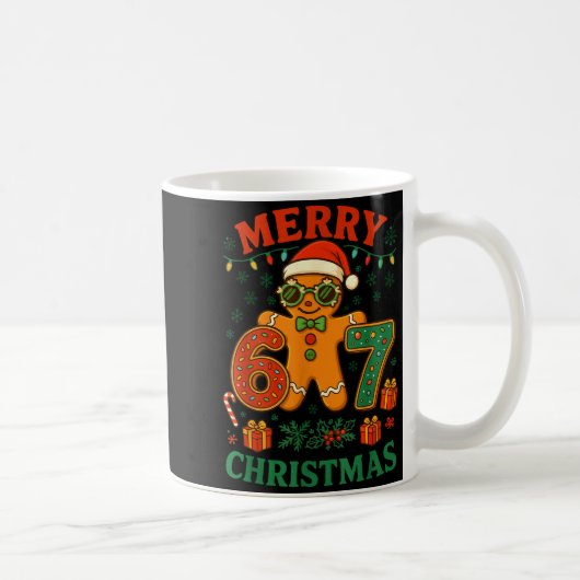 Mug 67 Meme Six Seven 6 7 Meme Funny Christmas Gingerb (Droite)