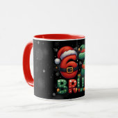 Mug 67 Meme Six Seven Bruh Drôle de Noël 6 7 (Devant gauche)