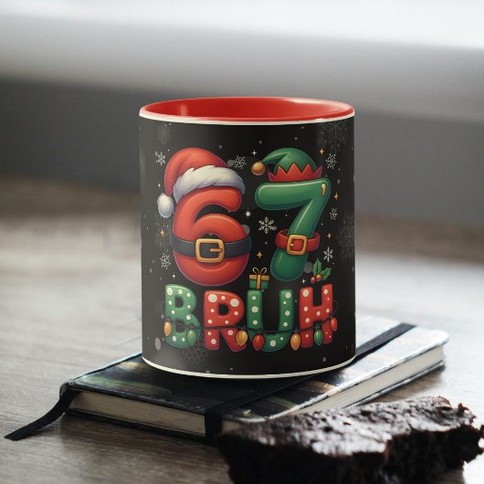 Mug 67 Meme Six Seven Bruh Drôle de Noël 6 7