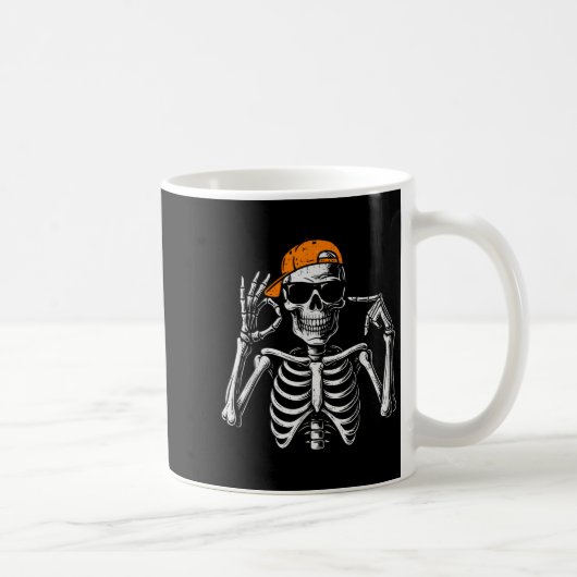 Mug 67 Meme Squelette Halloween Drôle Six Sept Tendanc (Droite)