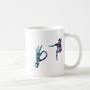 Mug 67 Meme Squelette Main 6 7 Halloween Six Sept T-sh